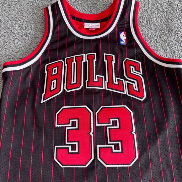 Authentic Mitchell & Ness Scottie Pippen NBA Chicago Bulls 95-96 Jersey 40 M - Picture 3 of 14